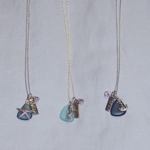Sea Glass Charm Necklaces